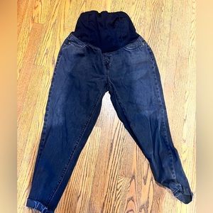 Black boyfriend maternity jeans